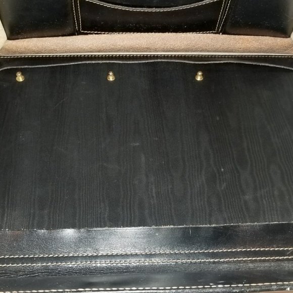 Rare "Aged" Vintage Hi-End Unused Executive/Lawyer Lorenzo Leather Briefcase - Picture 4 of 15
